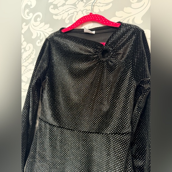 Zara‎ Metallic Knotted Long Sleeve Dress - Picture 2 of 3